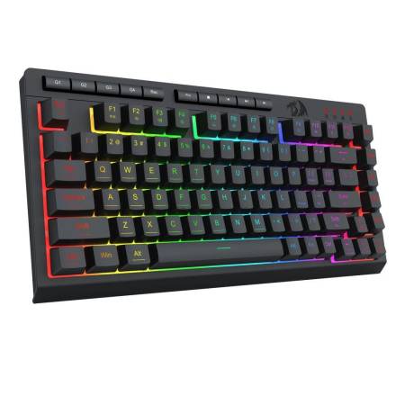 RGB Геймърска клавиатура Redragon Crescent K524-RGB - черна
