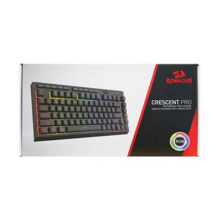 Геймърска клавиатура Redragon Crescent Pro K524RGB-PRO с кабел и безжична Bluetooth