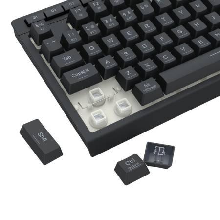 Геймърска клавиатура Redragon Crescent Pro K524RGB-PRO с кабел и безжична Bluetooth
