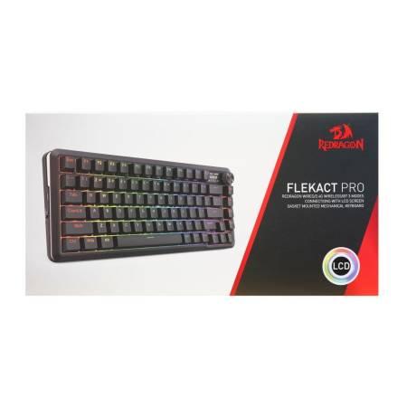 Bluetooth и безжична механична геймърска клавиатура Redragon Flekact Pro K708-RGB-PRO