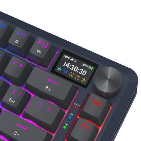 Bluetooth и безжична механична геймърска клавиатура Redragon Flekact Pro K708-RGB-PRO