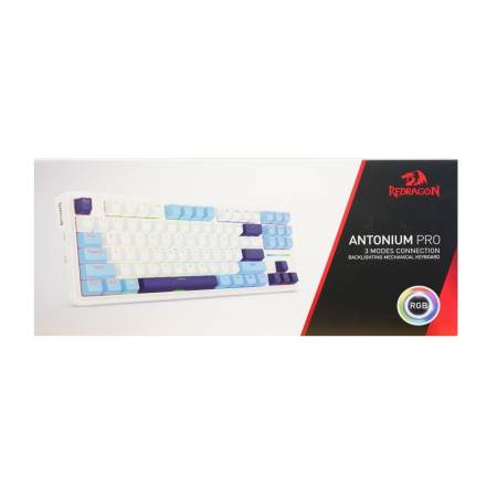 Геймърска механична клавиатура Redragon Antonium Pro K728WBB-RGB-PRO с Bluetooth и безжична връзка