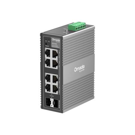 8-портов гигабитов индустриален лесно управляем комутатор TP-Link Omada IES208G