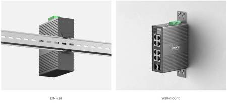 8-портов гигабитов индустриален лесно управляем комутатор TP-Link Omada IES208G