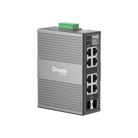 8-портов гигабитов индустриален лесно управляем комутатор TP-Link Omada IES208G