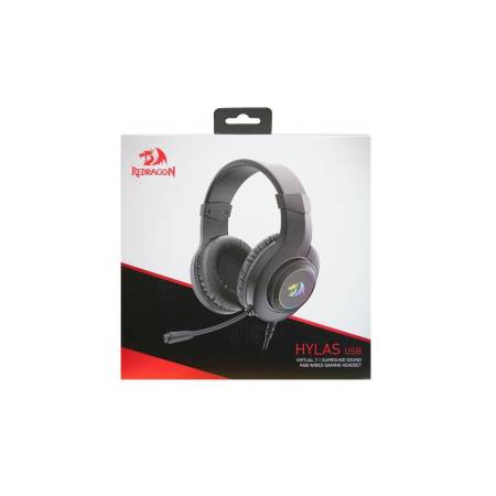 Геймърски слушалки Redragon Hylas H371-RGB USB RGB осветление - черни
