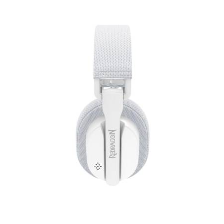 Геймърски слушалки Redragon Luce H888W с кабел и безжична Bluetooth връзка - бели