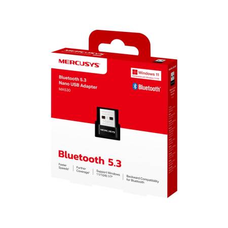 Безжичен Bluetooth 5.3 Nano USB адаптер Mercusys MA530
