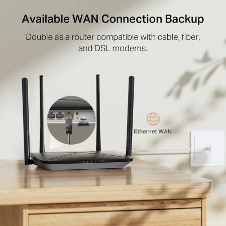 Безжичен 4G Рутер Mercusys MB115-4G 300 Mbps