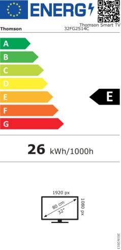 Thomson Smart FHD TV 32"; Google TV; 1920 x 1080 (FHD)