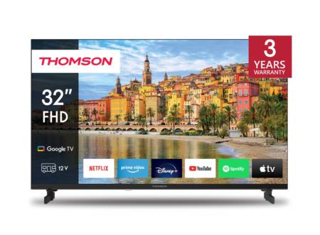 Thomson Smart FHD TV 32"; Google TV; 1920 x 1080 (FHD)