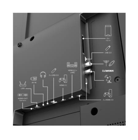 Thomson Smart QLED TV 43"; Google TV; 3840 x 2160 (4K UHD)