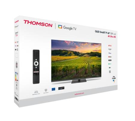 Thomson Smart QLED TV 43"; Google TV; 3840 x 2160 (4K UHD)