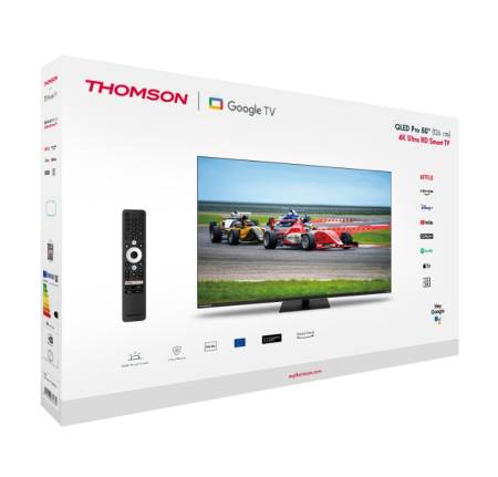 Thomson Smart QLED Pro TV 50"; Google TV; 3840 x 2160 (4K UHD)