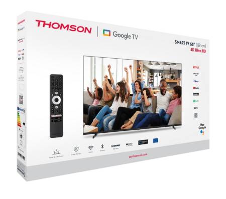 Thomson Smart UHD TV 55"; Google TV; 3840 x 2160 (4K UHD)
