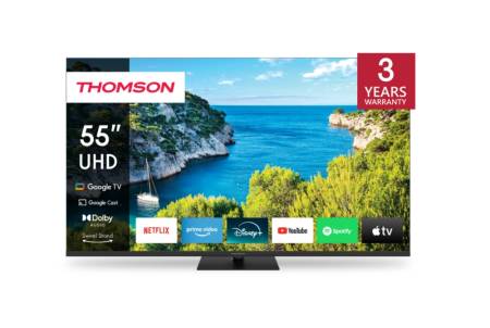 Thomson Smart UHD TV 55"; Google TV; 3840 x 2160 (4K UHD)
