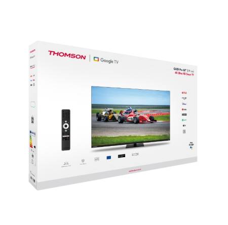 Thomson Smart QLED Pro TV 55"; Google TV; 3840 x 2160 (4K UHD)