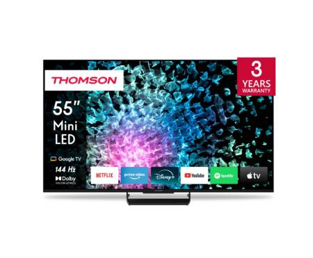 Thomson Smart MiniLED TV 55"; Google TV; 3840 x 2160 (4K UHD)