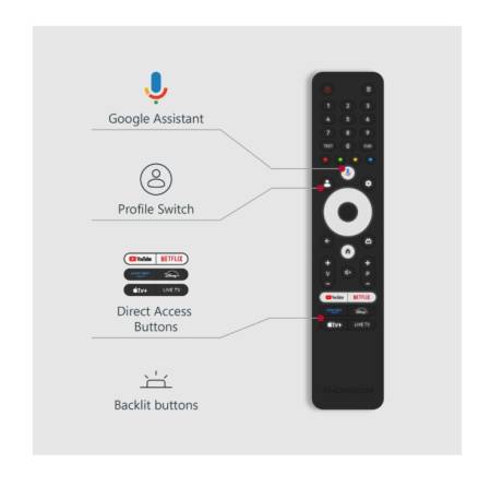 Thomson Smart MiniLED TV 55"; Google TV; 3840 x 2160 (4K UHD)