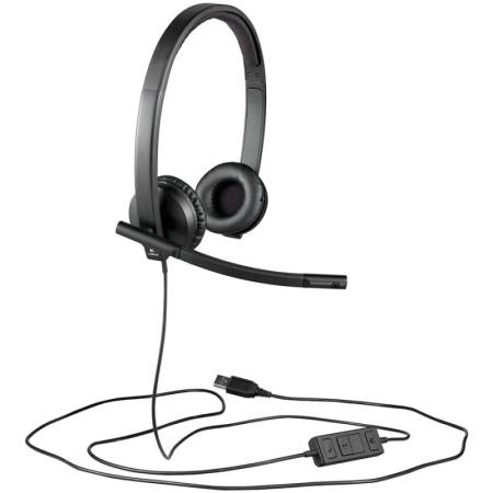 Слушалки Logitech USB H570e Stereo 981-000575 - USB