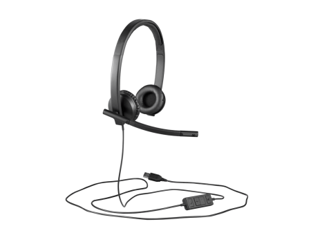 Слушалки Logitech USB H570e Stereo 981-000575 - USB