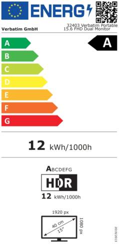 Verbatim Portable 15.6" Dual Monitor Essentials