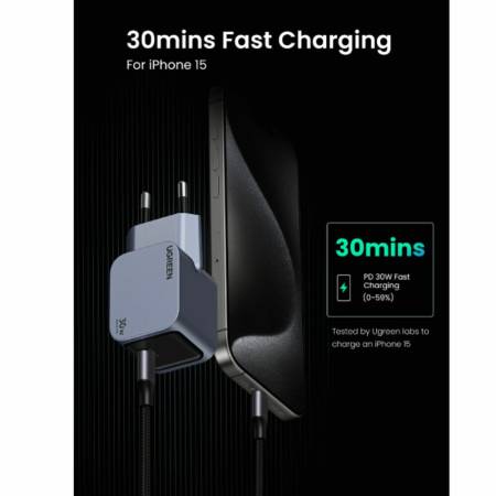 Зарядно устройство Ugreen X703 35006 - 220V 1xUSB-C