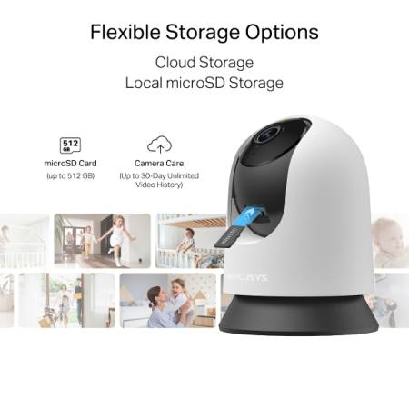 Домашна камера Wi-Fi Pan/Tilt Mercusys MC200
