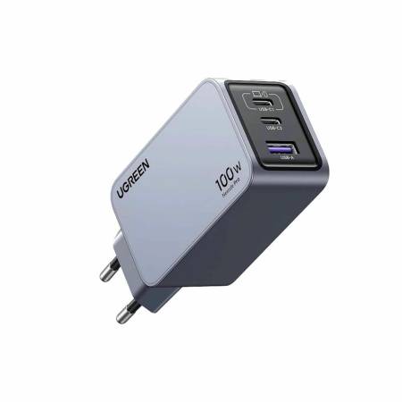 3-портово бързо зарядно устройство Ugreen NEXODE PRO X757 25874 - 220V 2xUSB-C
