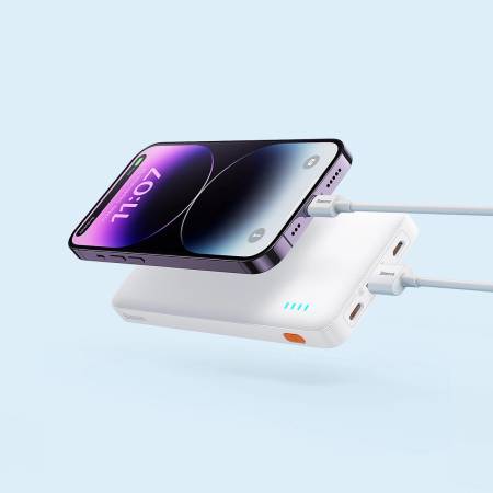 Външна батерия Baseus Airpow 10000mAh 20W PPQD090002 - бяла