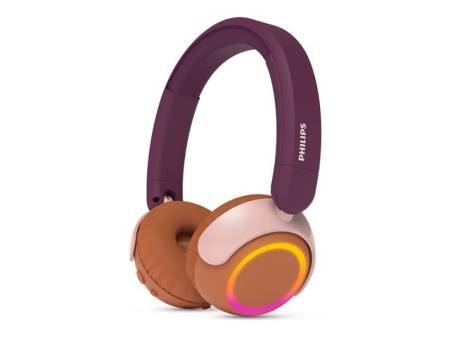 PHILIPS Kids Bluetooth headphones maximum volume limited to 85 dB Magenta Purple