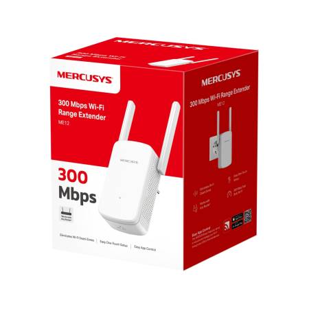 Wi-Fi удължител на обхват Mercusys ME12 300 Mbps