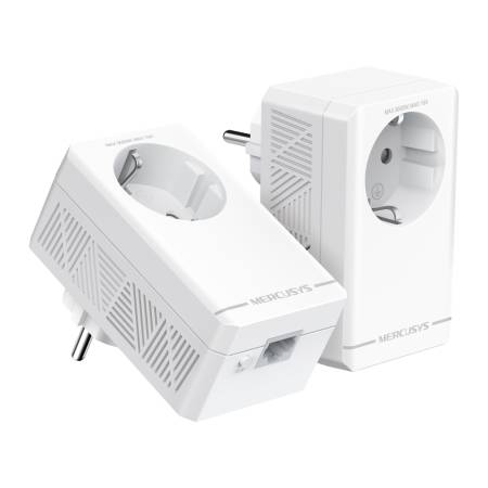 Стартов комплект Gigabit Passthrough Powerline адаптери Mercusys MP500P KIT AV1000