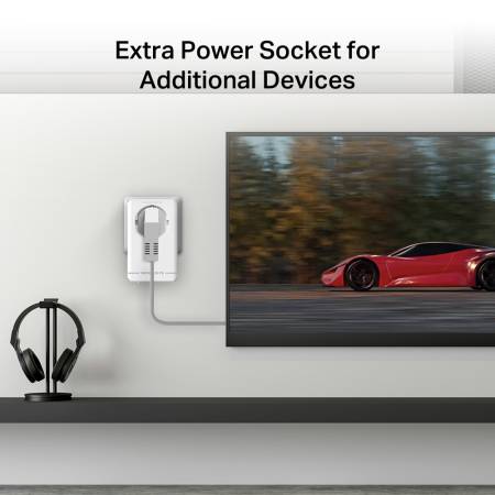 Стартов комплект Gigabit Passthrough Powerline адаптери Mercusys MP500P KIT AV1000