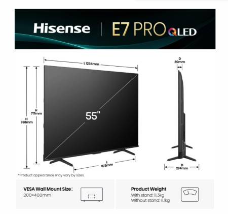 Hisense 55" E7Q Pro