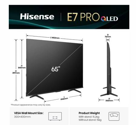 Hisense 65" E7Q Pro