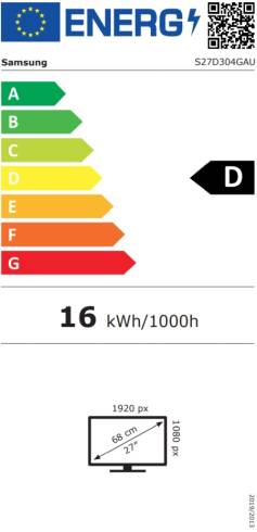 Samsung 27D304 27" IPS 1920x1080 250 cd/m2 5ms HDMI Black