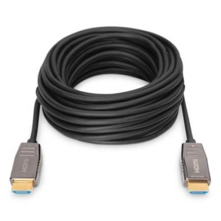 HDMI кабел Digitus AOC Hybrid Glasfaser AK-330126-150-S - 15 м - черен