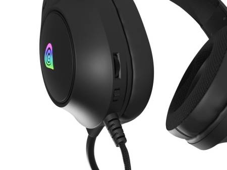 Genesis Headset Neon 213 With Microphone RGB Illumination Black