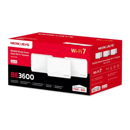 Безжична Wi-fi 7 Mesh система Mercusys Halo H27BE(3-pack) BE3600