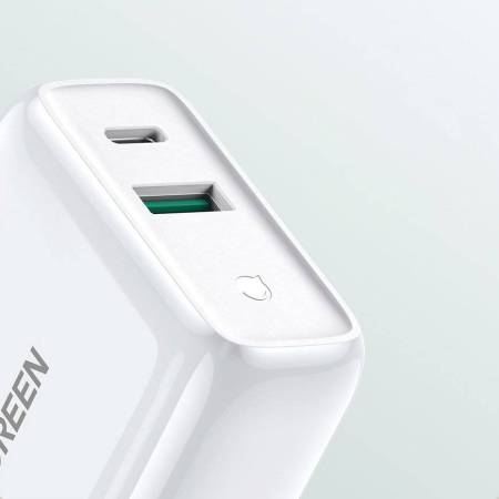 Зарядно устройство Ugreen 60468 Fast USB Type C / USB 36W Quick Charge 3.0