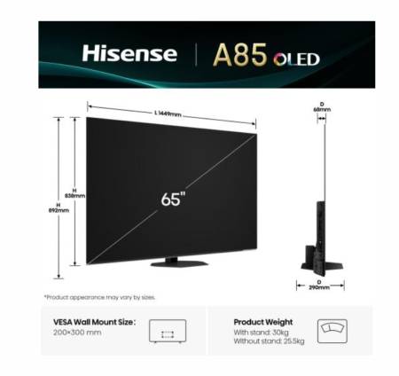 Hisense 65" A85Q