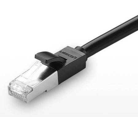 Мрежов кабел Ugreen Ethernet RJ45 Cat 6 FTP 1000Mbps 2м (NW112 11281) - черен