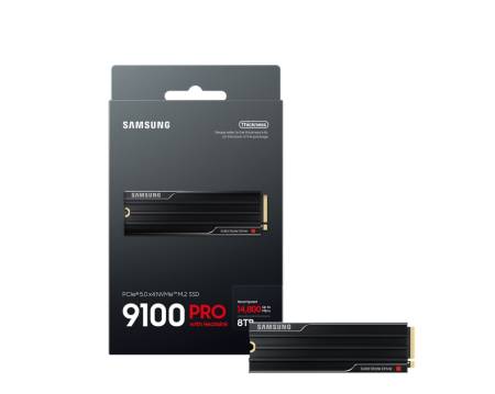 Samsung SSD 9100 PRO 8TB Heatsink PCIe 5.0 NVMe 2.0 M.2  up to 14 800 MB/s