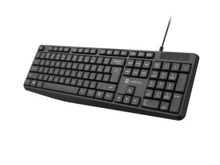 Natec Keyboard Nautilus SLIM US Layout Black
