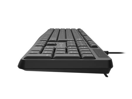 Natec Keyboard Nautilus SLIM US Layout Black