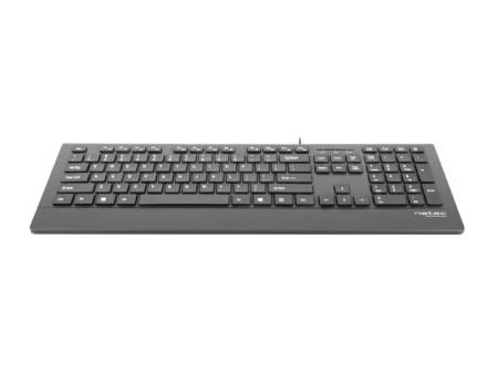 Natec Keyboard Barracuda SLIM US Layout Black
