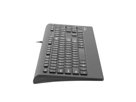 Natec Keyboard Barracuda SLIM US Layout Black