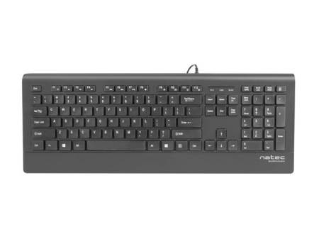 Natec Keyboard Barracuda SLIM US Layout Black