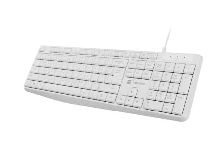 Natec Keyboard Nautilus US Layout White